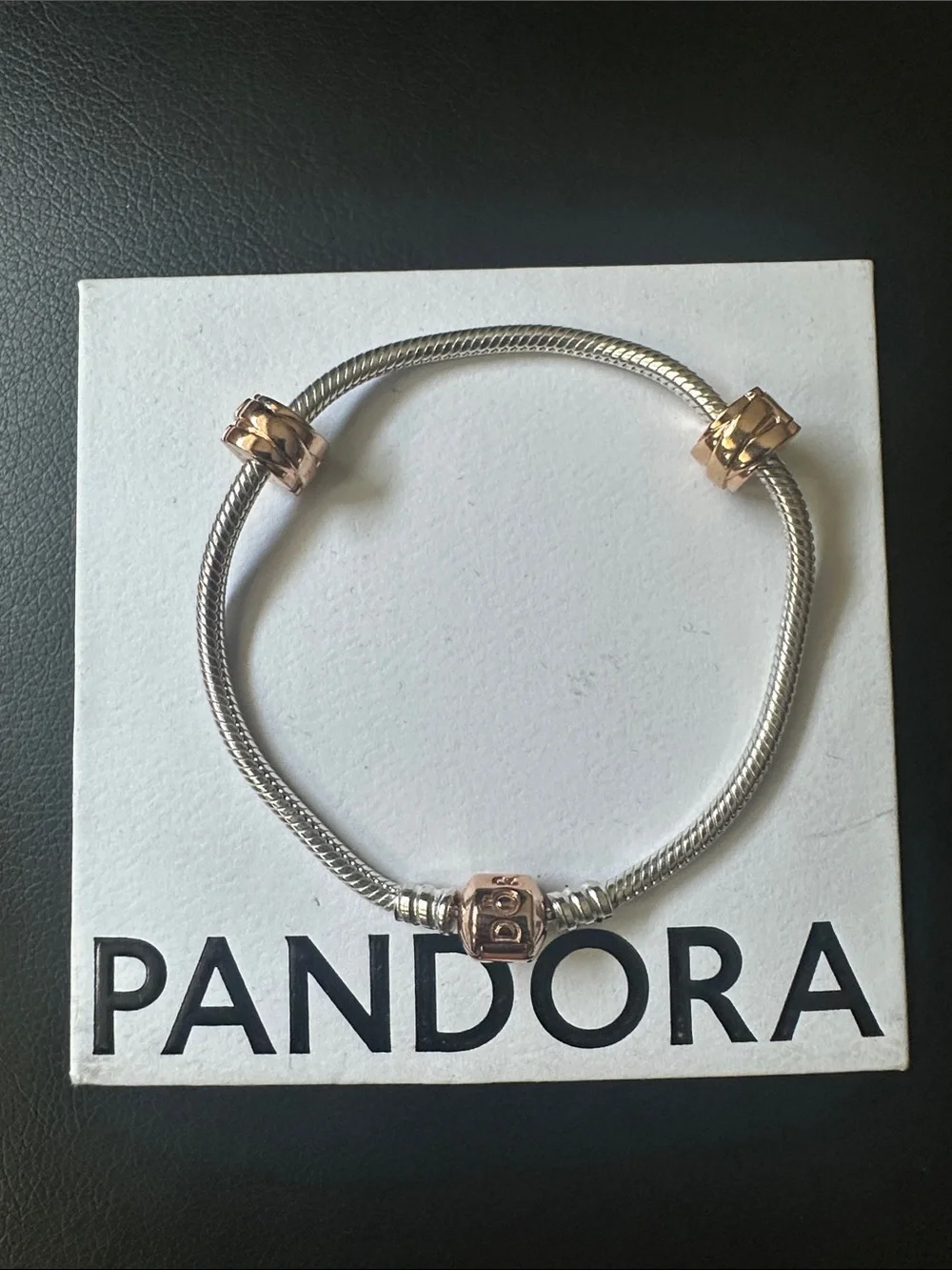 Pandora Two-Tone Snake Chain Bracelet